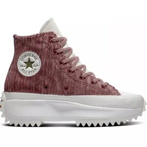 Converse Run Star Hike Platform Maroon‎ Corduroy Velour Womens 9 UK 6.5 EU 40.5